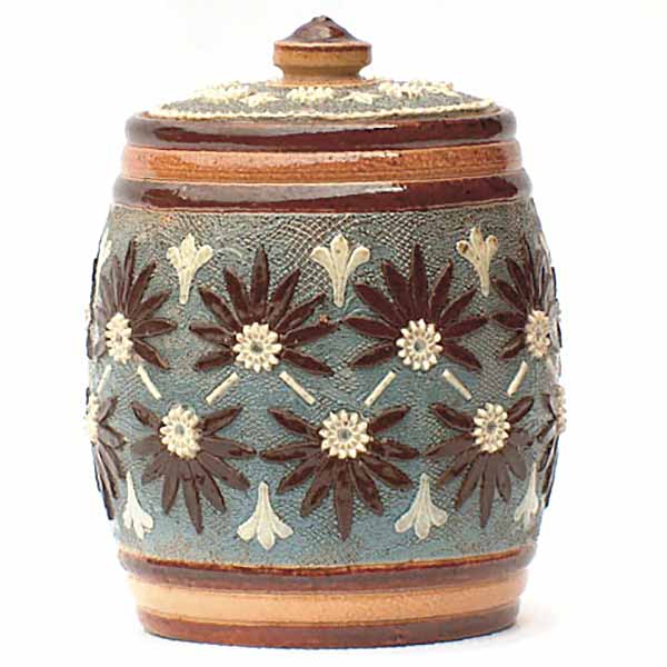 Doulton Lambeth biscuit barrell/tobacco jar