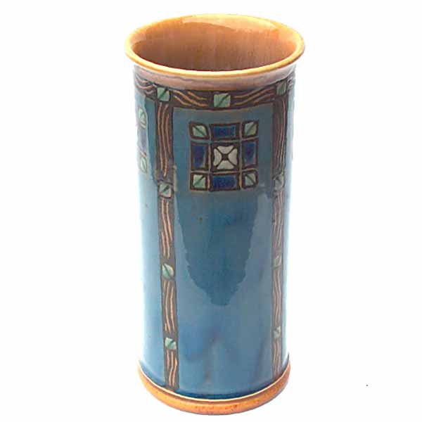 An 8" Art Nouveau Royal Doulton vase by Florrie Jones - 8119