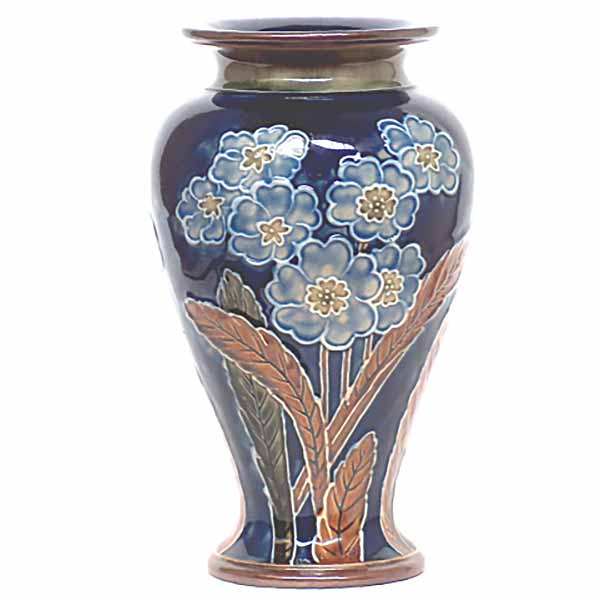 A Royal Doulton stoneware vase by Florence C Roberts