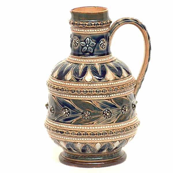 A 6" Doulton Lambeth jug by Elizabeth A Sayers