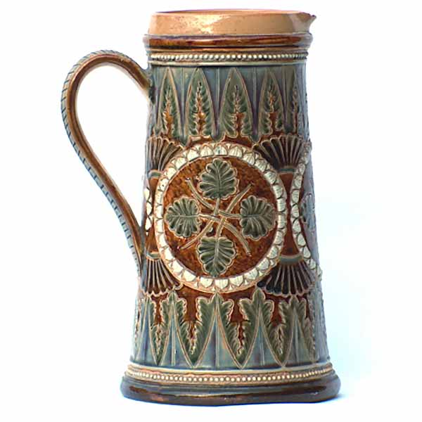 Frances E Lee - a 9in Doulton Lambeth stoneware stoneware jug - 663