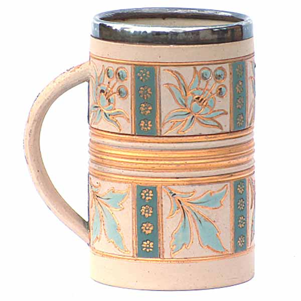 Eliza Simmance - a Doulton Lambeth Siliconware 5in (12.5cm) mug