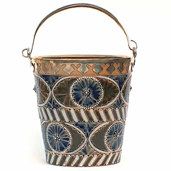 Elizabeth Sayers - a 12.5cm (5in) Doulton Lambeth bucket