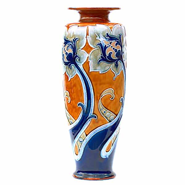 Frank Butler - a 35cm (14in) Doulton Lambeth vase - 370