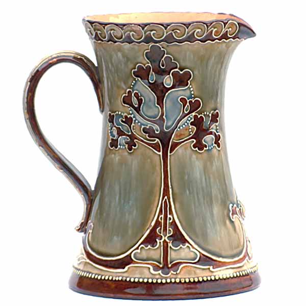 Mark Marshall - a 20.5 (8.25in) Doulton Lambeth jug in Art Nouveau style - 539