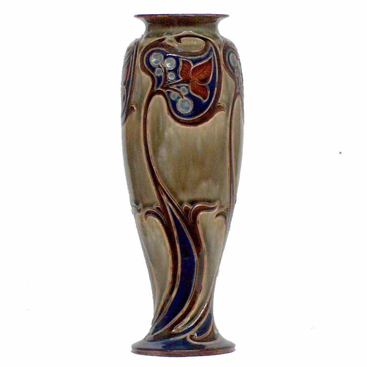 Frank Butler - a Doulton Lambeth Art Nouveau 30cm (12in) vase  566