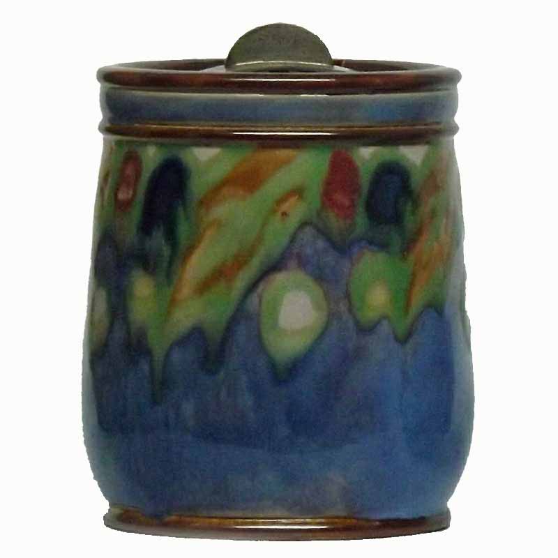 A 5.75in (14cm) Royal Doulton tobacco jar designed by Vera Huggins - X8947