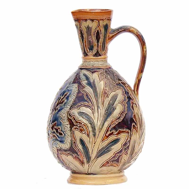 Arthur B Barlow - a 7.5in (19cm) Doulton Lambeth ewer - 193
