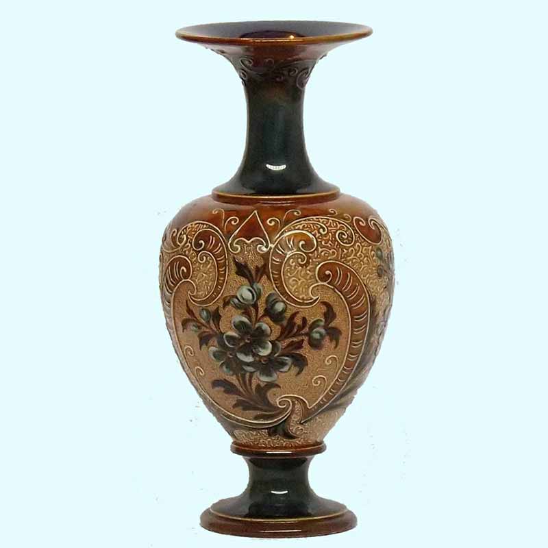 Eliza Simmance - a 10.5in (26.5cm) Doulton Lambeth vase - 847