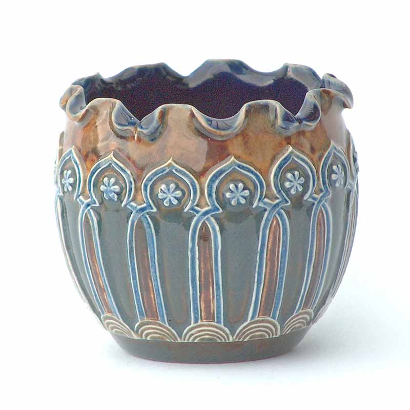 Doulton Lambeth stoneware mini-jardiniere