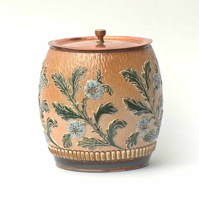 Doulton Lambeth biscuit barrel